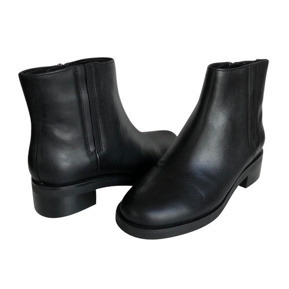 ABEO Traverse Ankle Boots Black Leather Bootie Size 8 NWOT - Picture 1 of 8